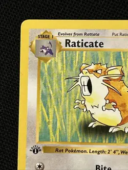 Pokemon Raticate 040/102 (1st Edition) Base Set (Shadowless) Regular *Near Mint* - Image 3
