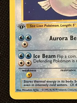 Pokemon Dewgong 025/102 (1st Edition) Base Set (Shadowless) Regular *Near Mint* - Image 2