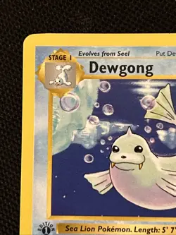 Pokemon Dewgong 025/102 (1st Edition) Base Set (Shadowless) Regular *Near Mint* - Image 3