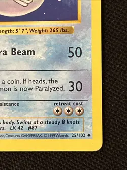 Pokemon Dewgong 025/102 (1st Edition) Base Set (Shadowless) Regular *Near Mint* - Image 5