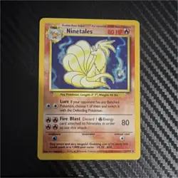 Pokemon Ninetales Base Set 012/102 Holo Rare Stage 1 80 HP English - Image 1