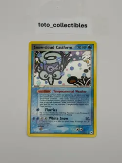 Snow-cloud Castform Rare Normal Hidden Legends 25/101 LP-NM Pokemon TCG - Image 1