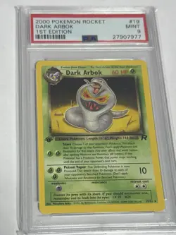 2000 POKEMON ROCKET 1ST EDITION #2 DARK ARBOK-HOLO PSA 9 - Image 1