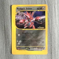 Rocket's Scizor #4 [Winner] Best of Game Holo Promo Basic 60 HP 2002 Pokemon TCG - Image 1