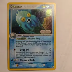 Pokemon Omastar LEGEND MAKER STAMP 23/92 Rare Reverse Holo 100 HP Ancient Fang - Image 1