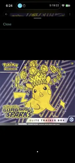 Pokemon Scarlet & Voilet Surging Sparks ETB Factory Sealed - Image 1