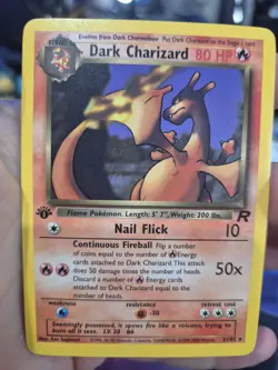 Pokemon - Team Rocket 1st Edition WOTC - Dark Charizard 21/82 Rare - LP - Image 1