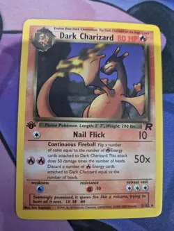 Pokemon - Team Rocket 1st Edition WOTC - Dark Charizard 21/82 Rare - LP - Image 5