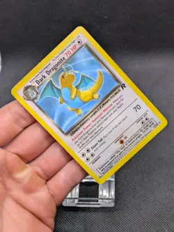 Dark Dragonite 22/82 Non Holo Team Rocket Set Rare Pokemon WOTC LP-NM - Image 2