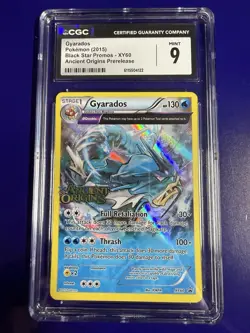 2015 POKEMON XY BLACK STAR PROMOS ANCIENT ORIGINS PRERELEASE GYARADOS-HOLO CGC 9 - Image 1