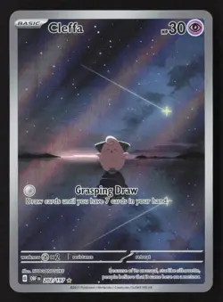 Cleffa Illustration Rare Holofoil OBF 202/197 NM Pokemon TCG - Image 1