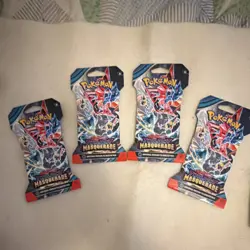Pokemon TCG Scarlet & Violet Twilight Masquerade 9 Sleeved Booster Pack Lot - Image 2