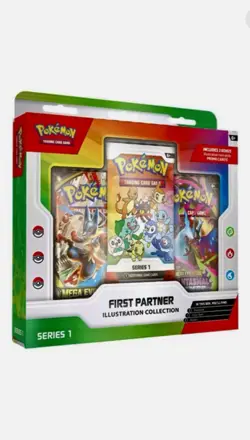 Pokemon TCG First Partner Illustration Collection S1 Celebrations Box NEW 🍃🔥💧 - Image 2