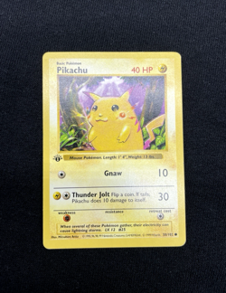 1999 Pokemon Base Set: Pikachu Shadowless (58/102) Red Cheeks - Image 1