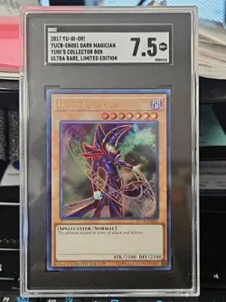2017 Yugioh Dark Magician Collectors Box SGC 7.5 Ultra Rare Limited Edition - Image 1