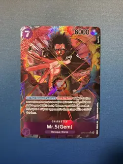 One Piece Card Game TCG Mr.5(GEM) OP04-072 R Alt Art M/NM Condition - Image 1