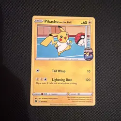 Pokemon Pikachu TCG Promo Card On the Ball Futsal, 001/005, New Sealed - Image 1