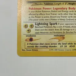 Pokemon 2 Card Lot Raikou Neo Revelation 22/64 & HOLO Raichu Base Set 14/62 READ - Image 3