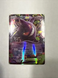Pokemon TCG Gengar EX 34/119 Phantom Forces Ultra Rare Card - Image 1