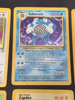 Vintage Holo Rare Pokemon Cards WOTC 1999/2000 - Base Set 2, Fossil Jungle MP/HP - Image 3