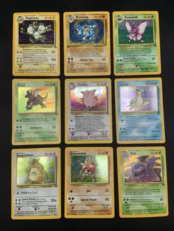 Vintage Holo Rare Pokemon Card Lot WOTC 1999 - Base Set, Jungle, Fossil - MP/HP - Image 1