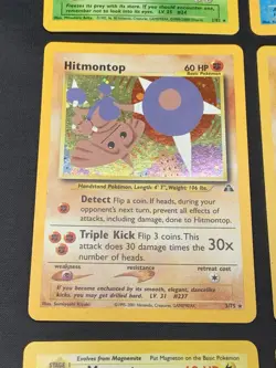 Vintage Pokemon Cards Rare Holo Lot WOTC MP/HP Hitmonlee, Hitmonchan, Hitmontop - Image 5