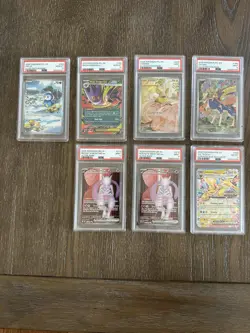 Pokemon PSA Lot 7 Cards - Phantasmal Flames Destined Rivals - Image 1