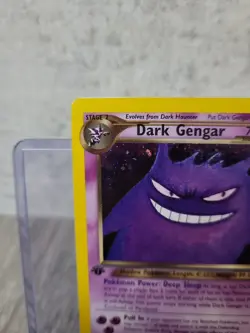 1st Edition Dark Gengar Holo Pokemon Card 6/105 Neo Destiny LP - NM WOTC - Image 3