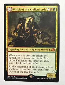 Ulrich of the Krallenhorde Ulrich, Uncontested Alpha -- Double-Sided MTG Card - Image 1