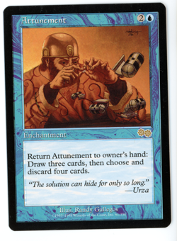Attunement -- MTG (SP+ Quality) - Urza's Saga - See scans!! - Image 1