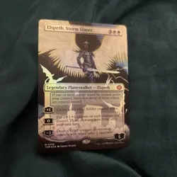 Elspeth, Storm Slayer (Borderless) Tarkir: Dragonstorm Foil - Image 1