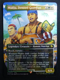 Wakka Devoted Guardian Chocobo Track Foil - FIC - Mtg Card #3F5 - Image 1