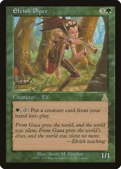 MTG Elvish Piper - Urza's Destiny #104 - Image 1