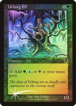 MTG FOIL Urborg Elf - Apocalypse #090 - Image 1