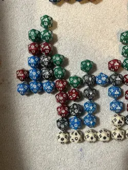 mtg d20 spindown dice lot 143 Die Plus 3 Oversized - Image 2