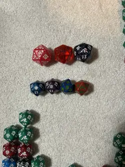 mtg d20 spindown dice lot 143 Die Plus 3 Oversized - Image 3