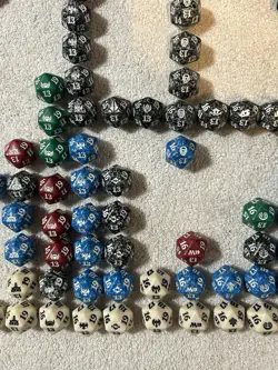 mtg d20 spindown dice lot 143 Die Plus 3 Oversized - Image 4