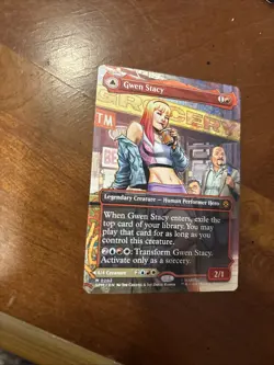 MTG Gwen Stacy/Ghost Spider Borderless Marvel's Spider-Man NM ENG NonHolo M 0202 - Image 1