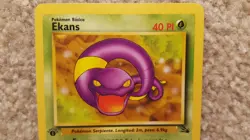2000 Pokemon Card Team Fossil Set Ekans 46/62 Spanish Version Edition - Image 2