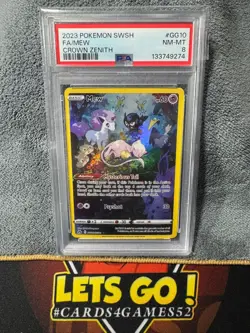 Pokemon Mew TCG Ultra Rare Full Art Galarian Gallery Crown Zenith GG10 PSA 8 - Image 1