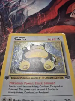 Snorlax 11/64 1st Edition Jungle Holo Rare MP Vintage WOTC - Pokemon TCG - Image 2