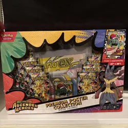 Pokemon TCG Ascended Heroes Mega Lucario Premium Poster Collection New & Sealed - Image 1