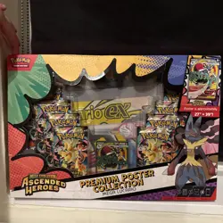Pokemon TCG Ascended Heroes Mega Lucario Premium Poster Collection New & Sealed - Image 1