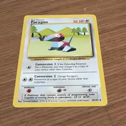 Pokemon TCG Porygon Base Set 39/102 Regular Unlimited Uncommon LP/NM - Image 1