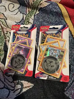 Pokemon SCARLET & VIOLET Premium Checklane Blister GENGAR + MACHAMP - Image 1
