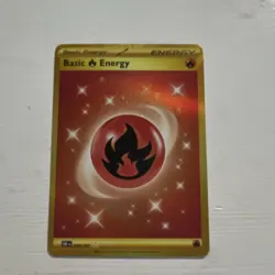 Pokemon Basic Fire Energy SV03 Obsidian Flames Gold Foil 230/197 Card - Image 1