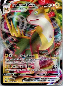 Boltund VMAX 104/264 Holo Fusion Strike Pokemon Near Mint - Image 1