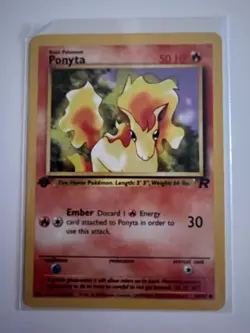 Ponyta 64/82 1st Edition Common Excellent Condition Team Rocket WOTC - Image 1