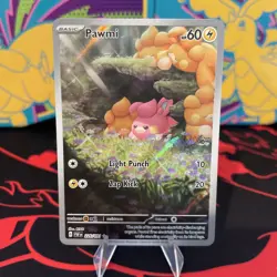 Pokemon TCG SV Paldean Fates Pawmi 226/091 Illustration Rare Full Art Holo NM! - Image 1