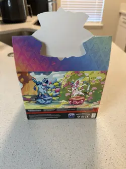 Pokemon Prismatic Evolutions Mini Tins Display 5 Tins Opened - Image 5